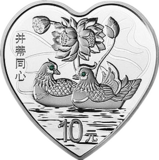 2015吉祥文化银币（并蒂同心）