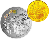 2015吉祥文化金银币（瓜瓞绵绵）