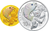 2017吉祥文化金银币（年年有余）